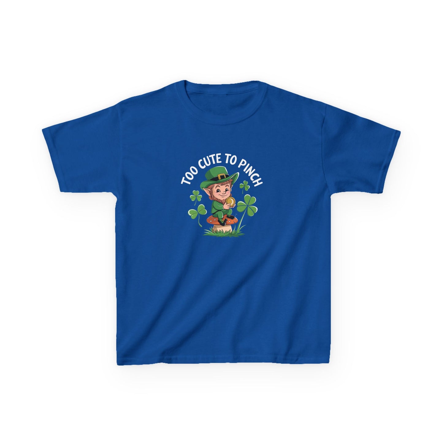 St. Patrick's Day Kids Tee - "Too Cute to Pinch"