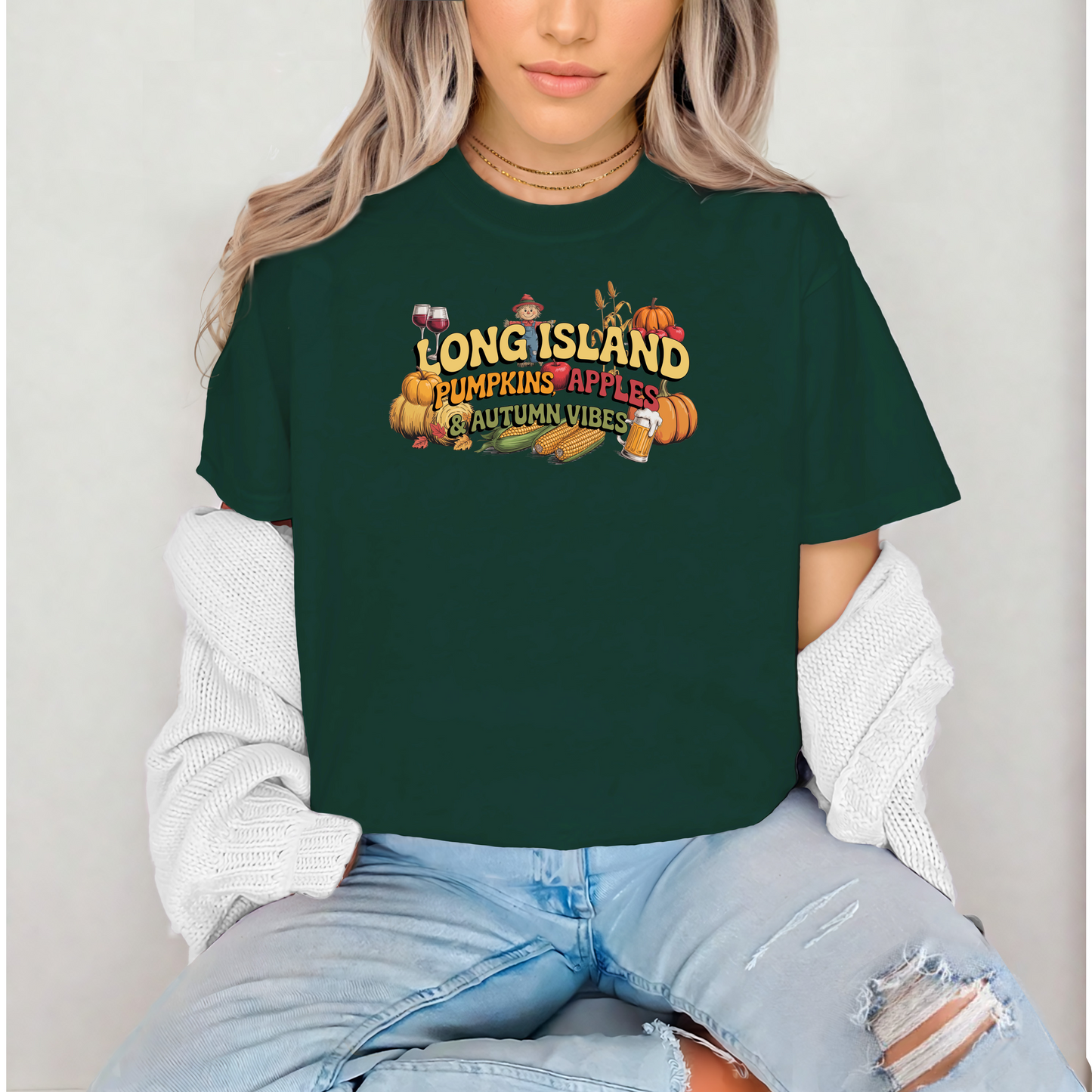 What's Up Long Island? Pumpkins, Apples & Autumn Vibes  T-Shirt