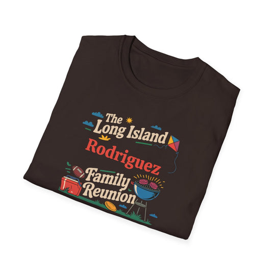 Personalized Long Island Family Reunion (BBQ) Adult Unisex Softstyle T-Shirt